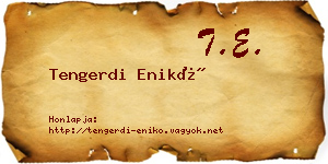 Tengerdi Enikő névjegykártya